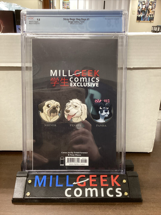 Stray Dogs: Dog Days #1 Mill Geek Comics CGC 9.8 Reanimator Homage! 500 made!