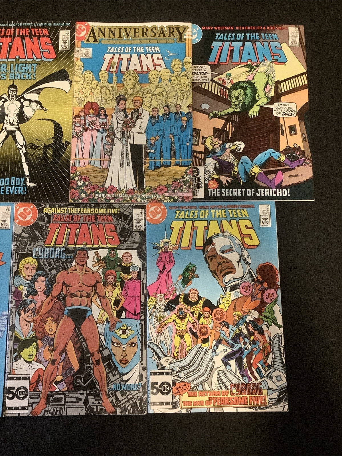 New Teen Titans #4-58 + Annuals #1-3 (MISSING #44) Comic Lot, Wolfman/Perez, DC