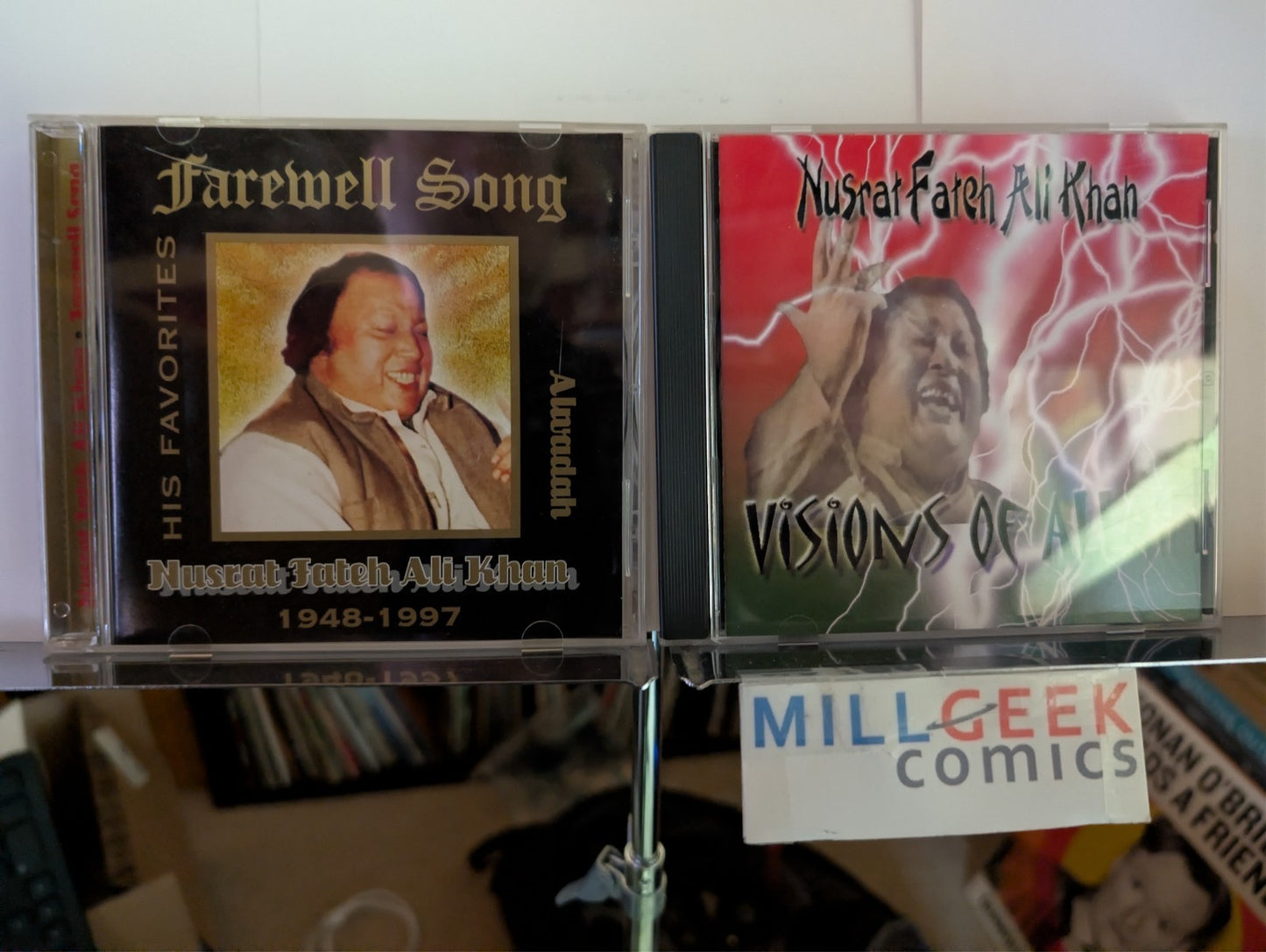 Nusrat Fateh Ali Khan 2 CD Lot (Farewell Songs, Visions of Allah) -JD