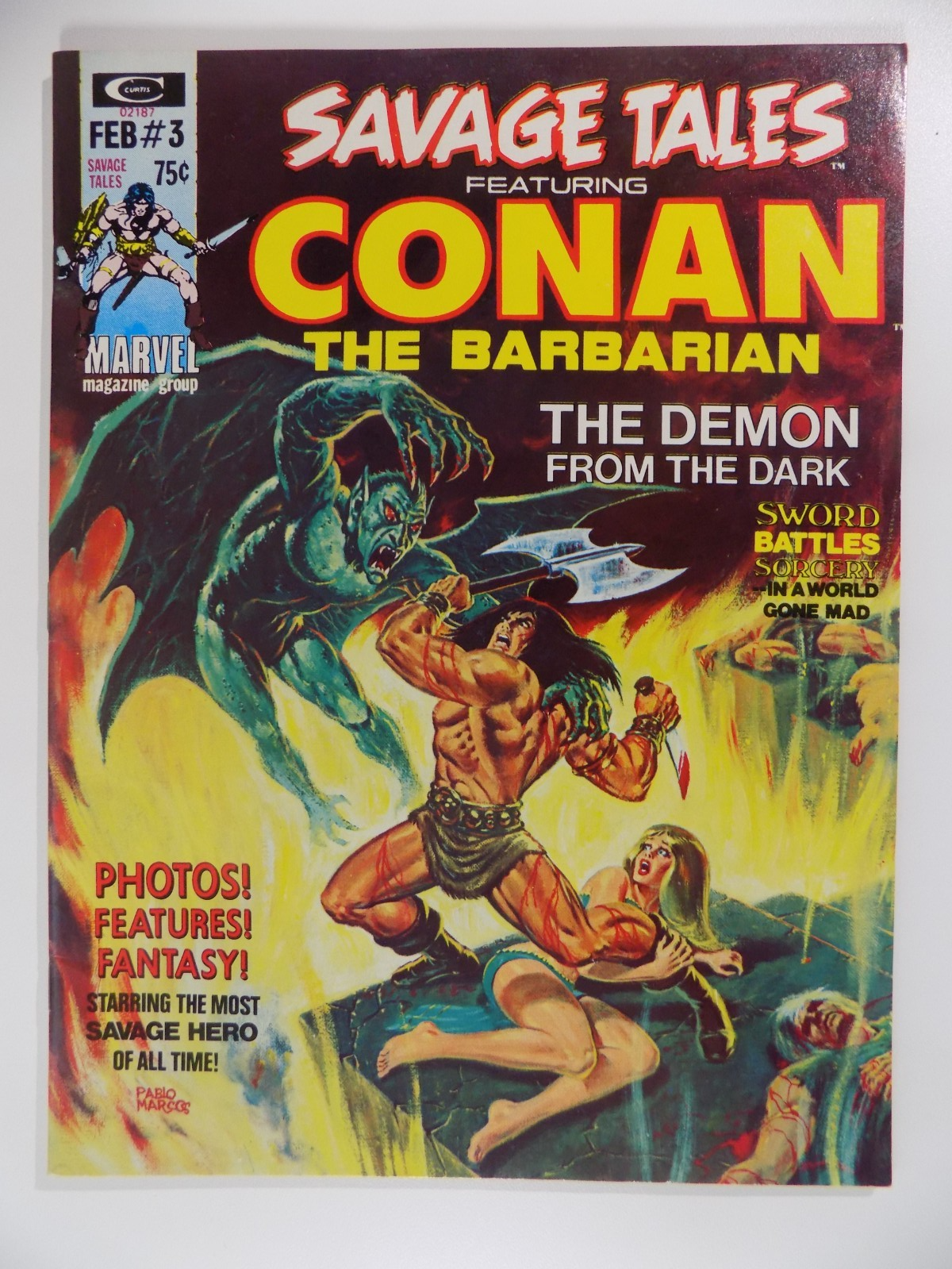 Savage Tales #3 Conan Marvel Feb 1974 Near Mint