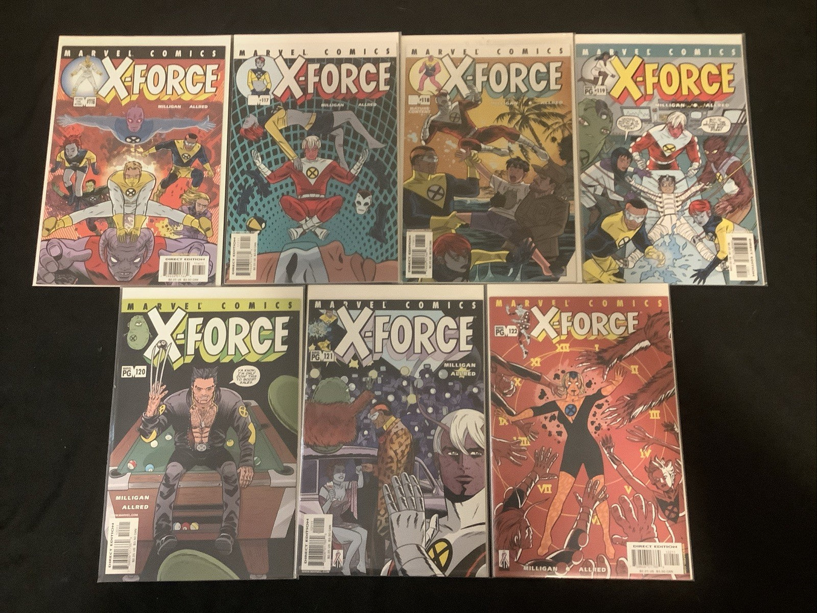 X-Force #116-129 Comic Lot, Marvel, Allred, 1st App X-Statix/Doop/Dead Girl