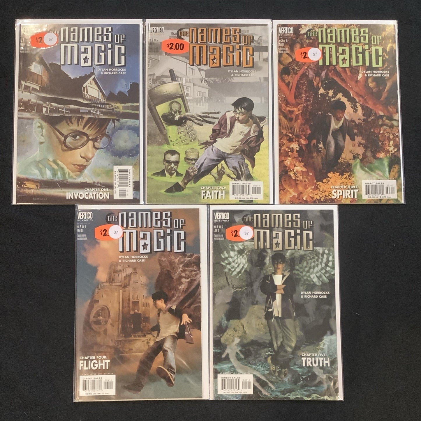 Names of Magic #1-5 Complete Comic Set, DC Comics/Vertigo, Dylan Horrocks