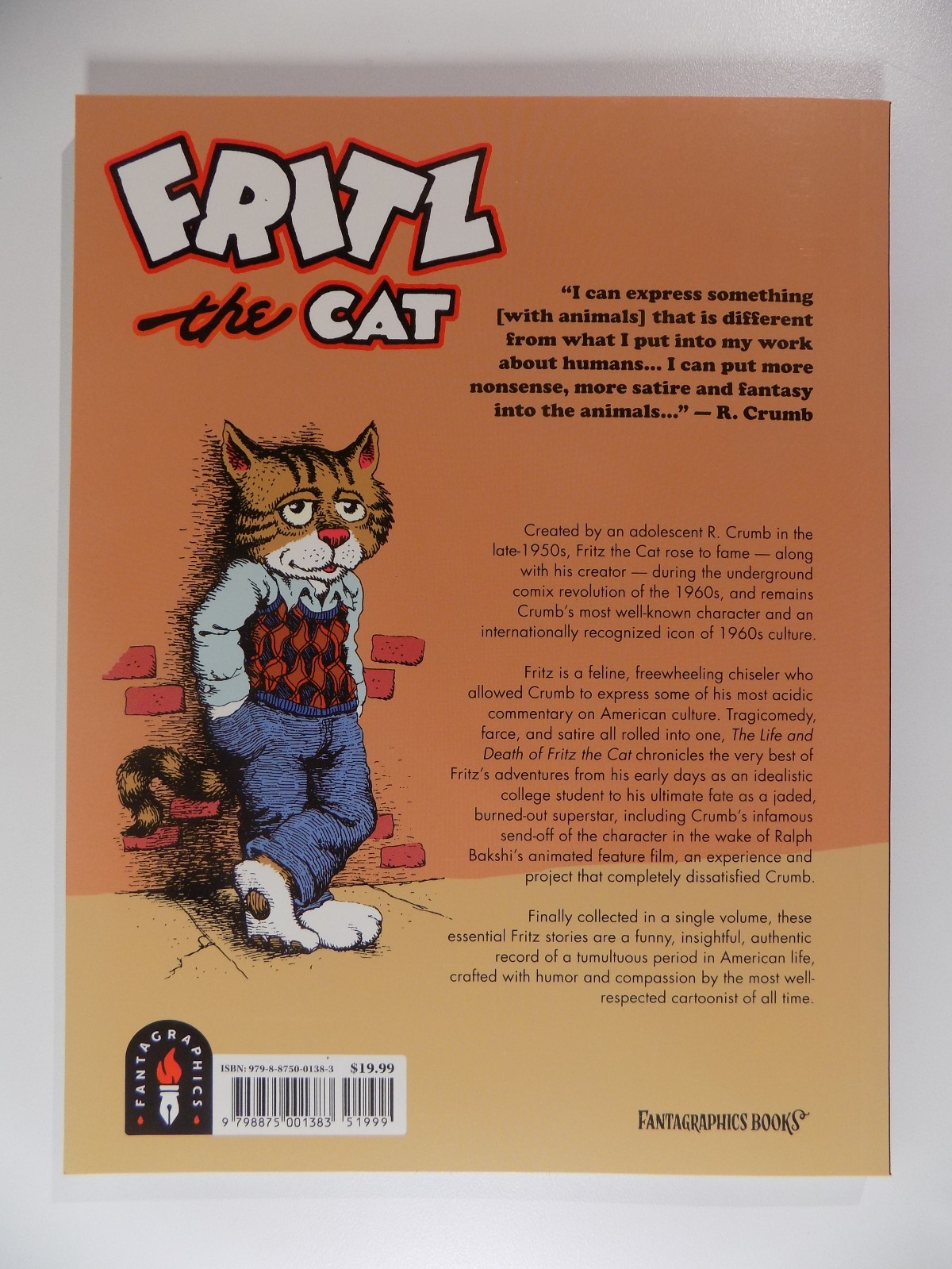 The Life and Death of Fritz the Cat TPB R. Crumb Fantagraphics Books