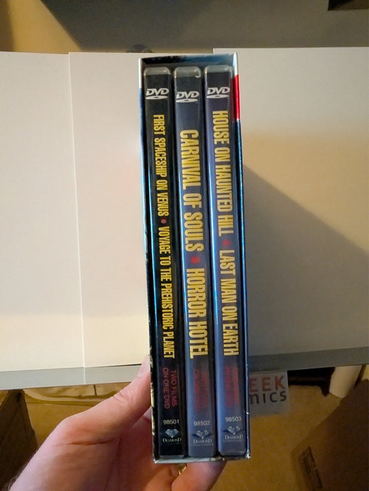 3pk DVD Gift Set, Horror, 6 Movies, Diamond Entertainment (DVD) Like New -JD