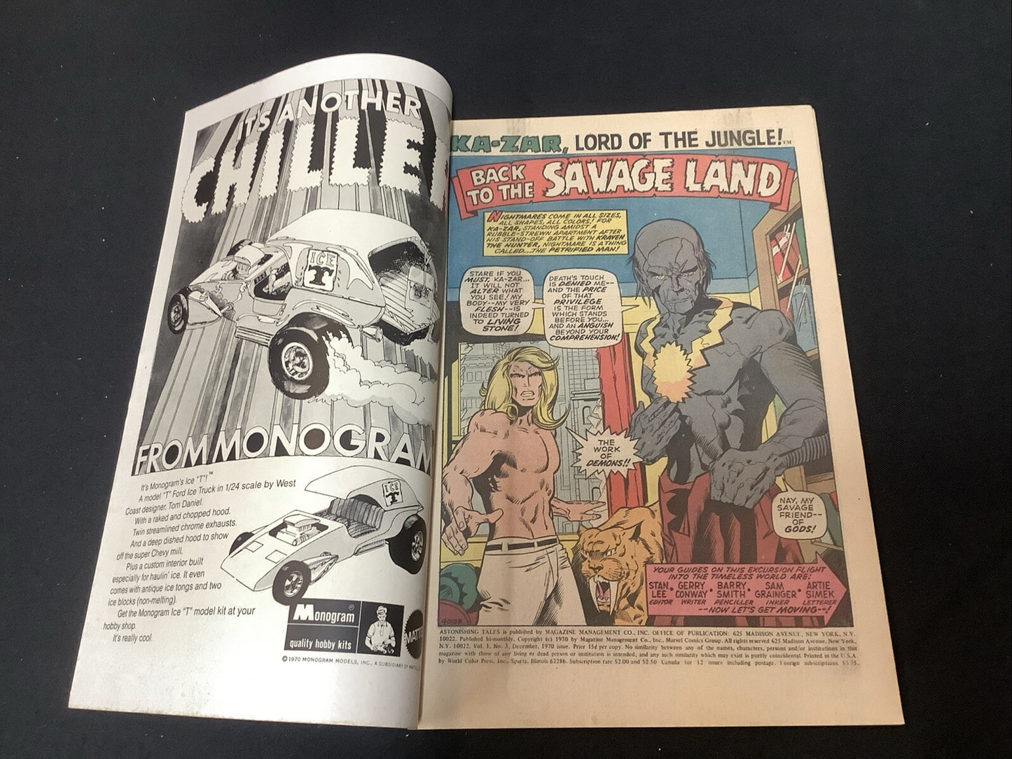 Astonishing Tales #3 (Marvel Comics December 1970) VF/NM (9.0) 1st App Zaladane