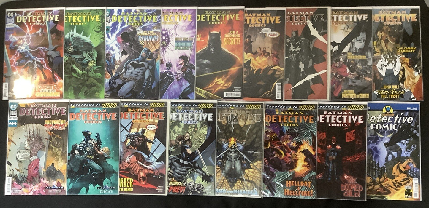 Detective Comics #967-1042 Comic Lot, DC, 1st Arkham Knight Main Continuity