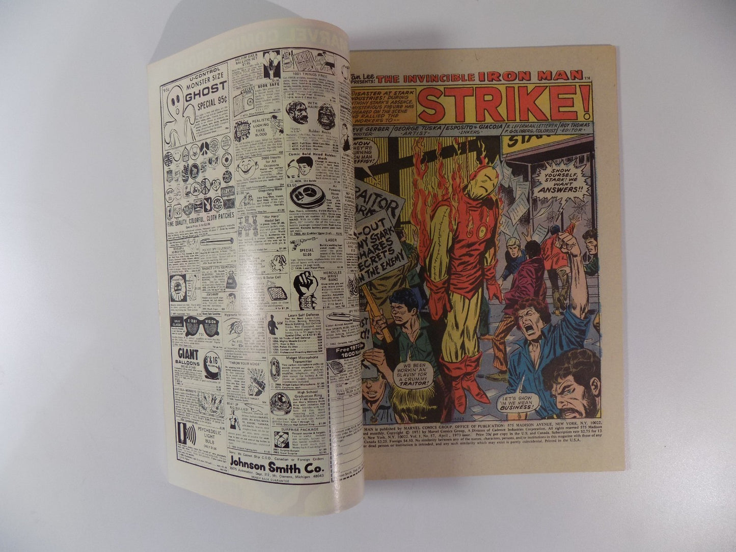 Iron Man #57 Marvel Comic April 1973 Fine/Very Fine