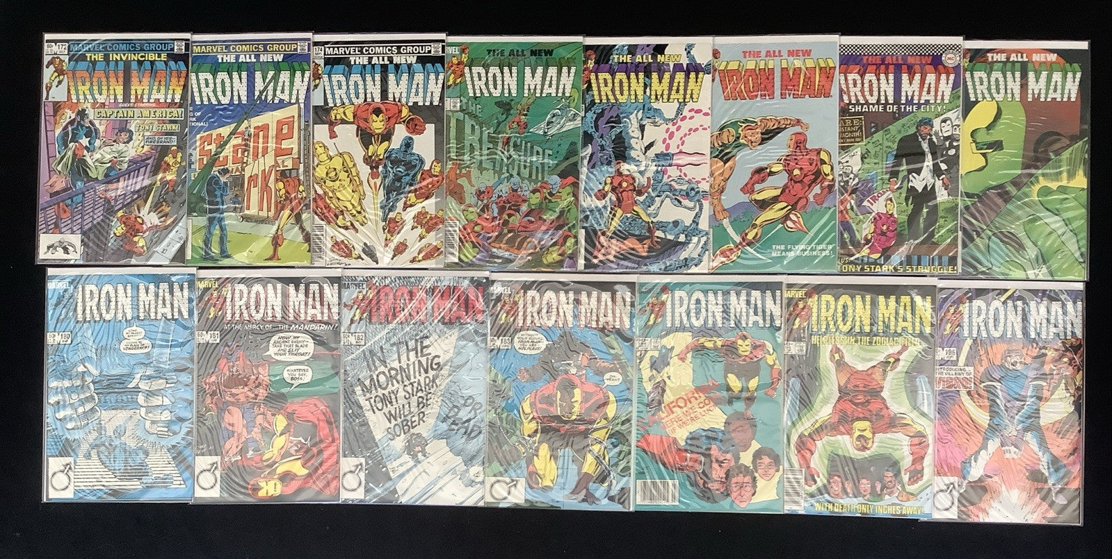 Iron Man #157-186 Comic Lot, Marvel, 1st App Rhodey As Iron Man, Obadiah Stane