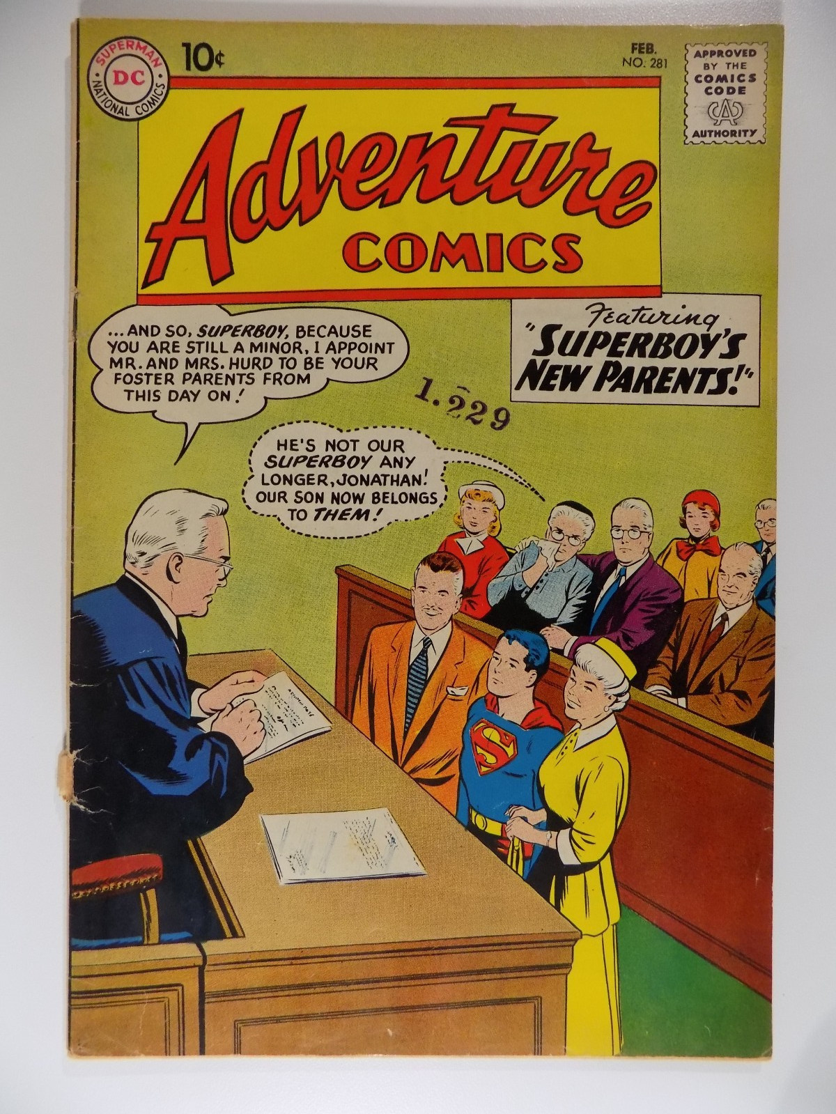 Adventure Comics #281 DC Comic Very Good February 1961