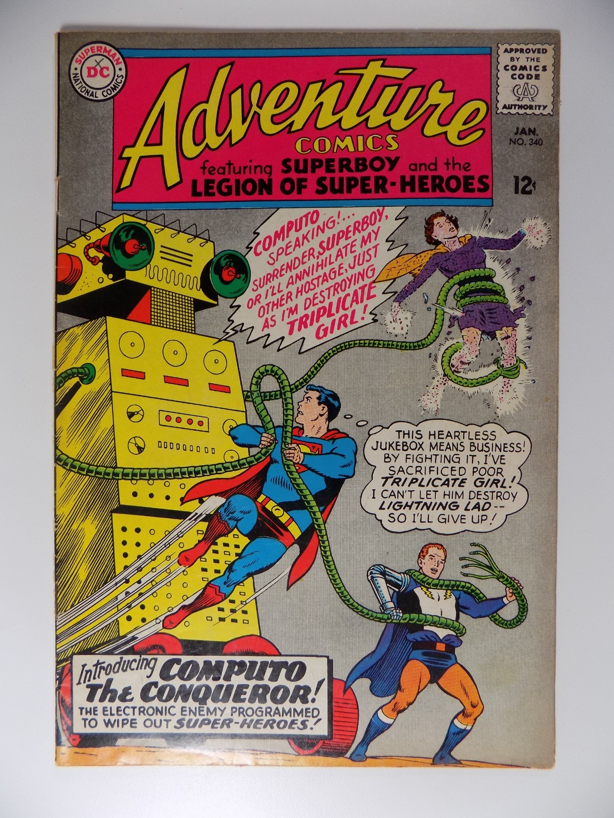 Adventure Comics #340 DC Comics Fine January 1966