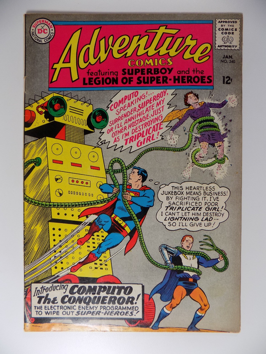 Adventure Comics #340 DC Comics Fine January 1966