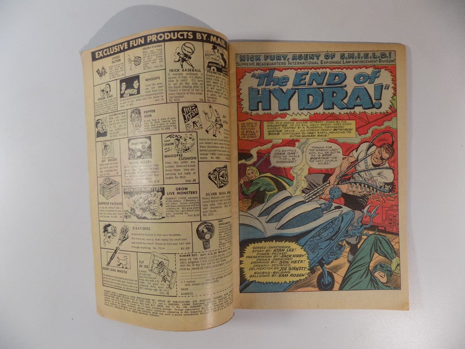 Strange Tales #140 Marvel Comic January 1966 Fine/Very Fine