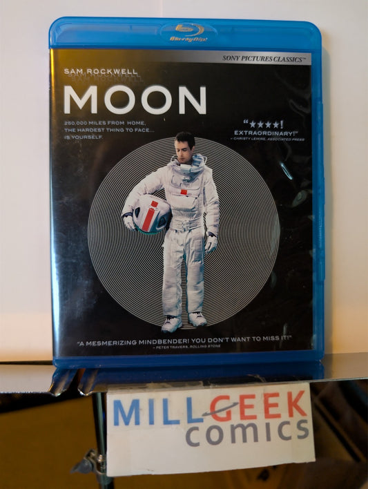 Moon / Passengers, Sam Rockwell & Chris Pratt, 2 Sci-Fi Movies (Blu-Ray) -JD
