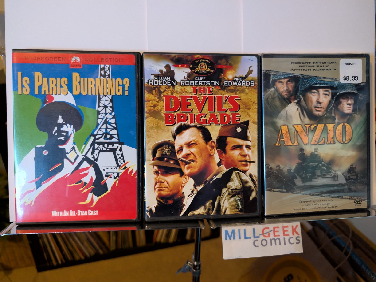 Is Paris Burning? / The Devil's Brigade / Anzio, 3 Movie lot (DVD) -JD