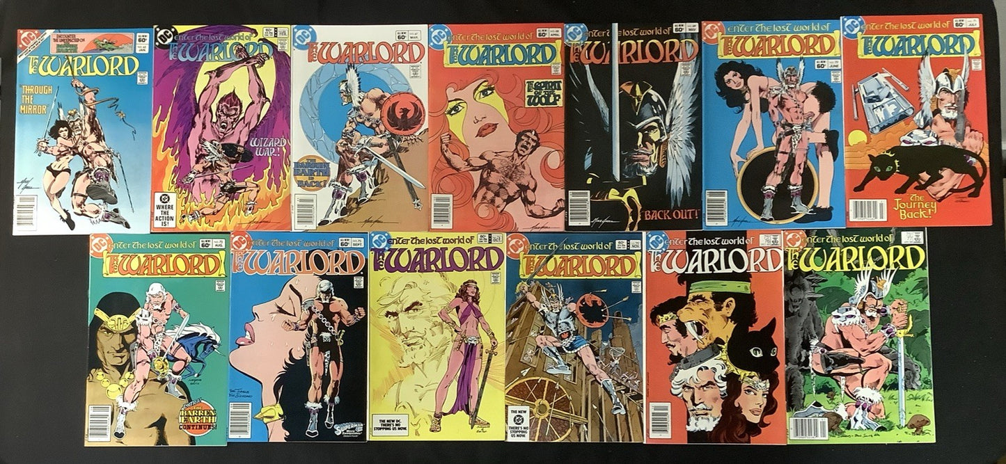 Warlord #1-86 + Annuals #1-4 & 1st Issue Special #8, 1st App Warlord, See Pics