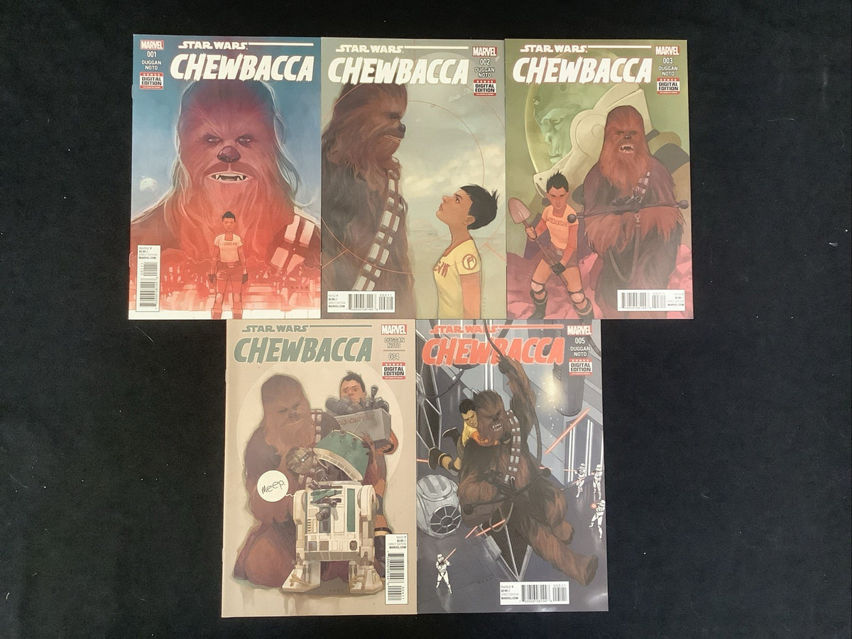 Chewbacca #1-5 Complete Comic Set, Marvel Comics, Duggan/Noto, 2015