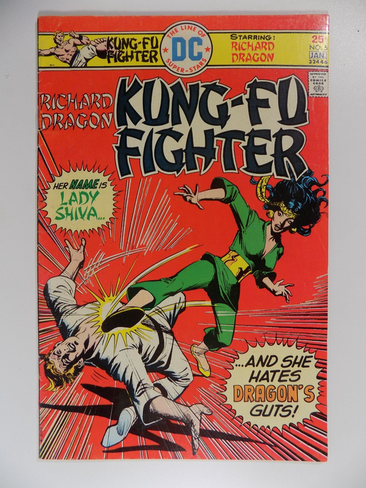 Kung-Fu Fighter #5 Richard Dragon DC Comic January 1976 Very Fine-