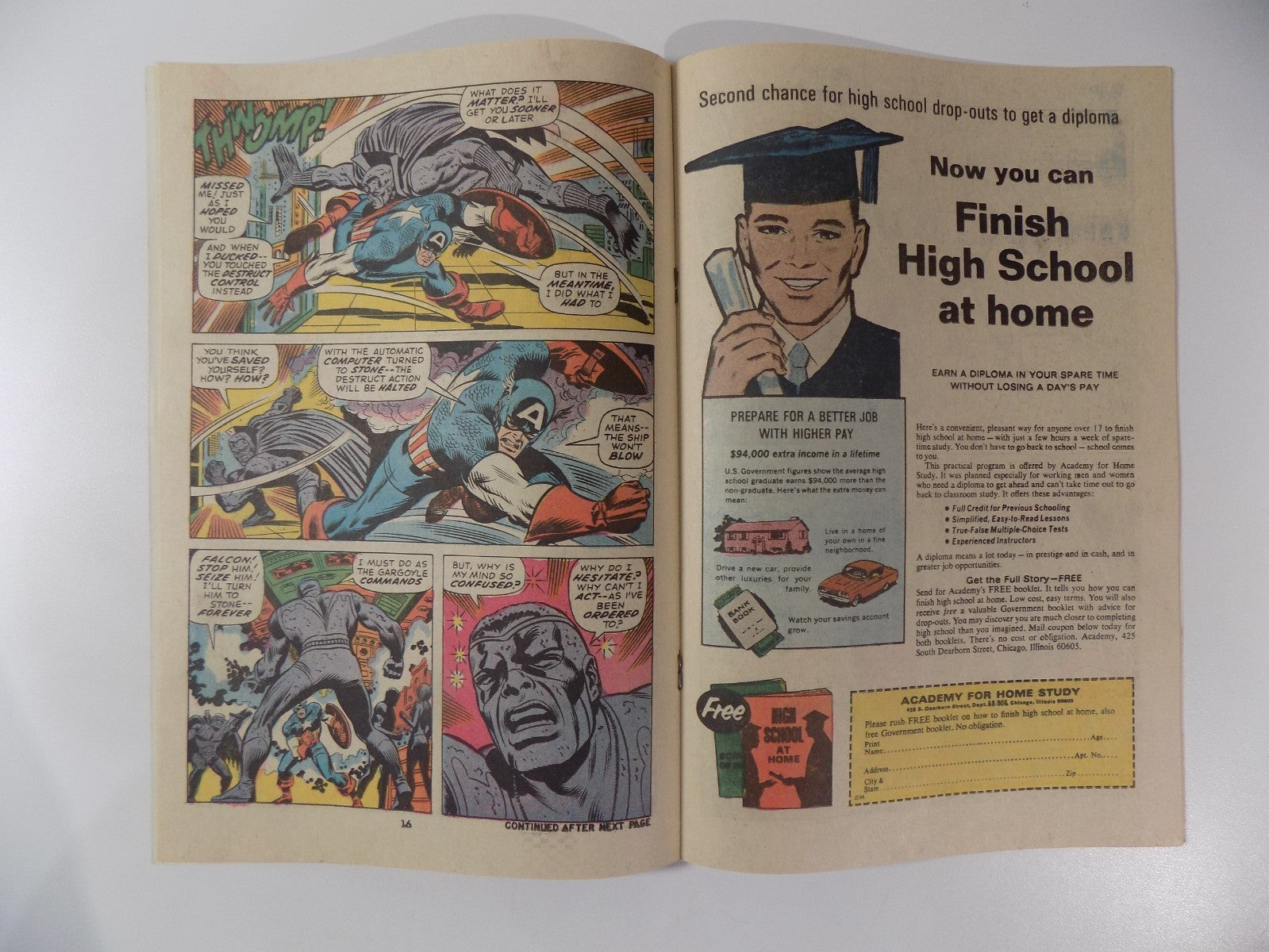 Captain America #141 Marvel Comic September 1971 Very Fine-