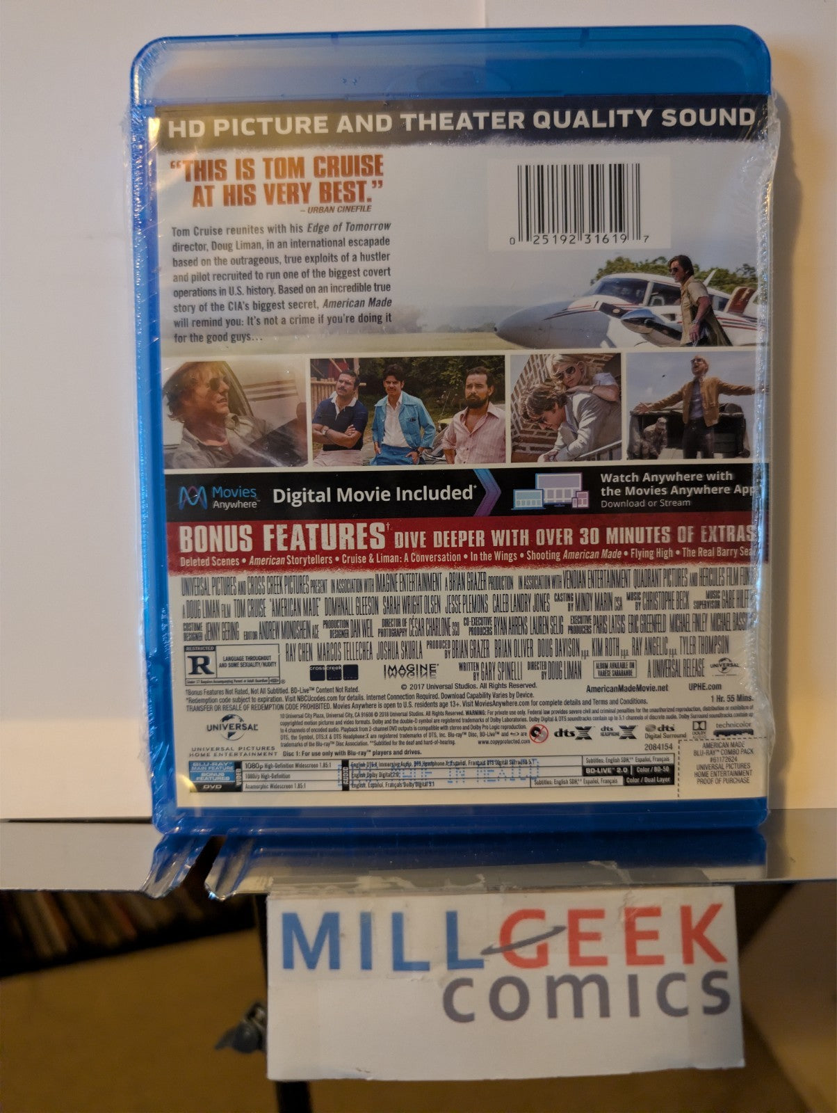 American Made, Tom Cruise (Blu-Ray) Brand New SEALED -JD
