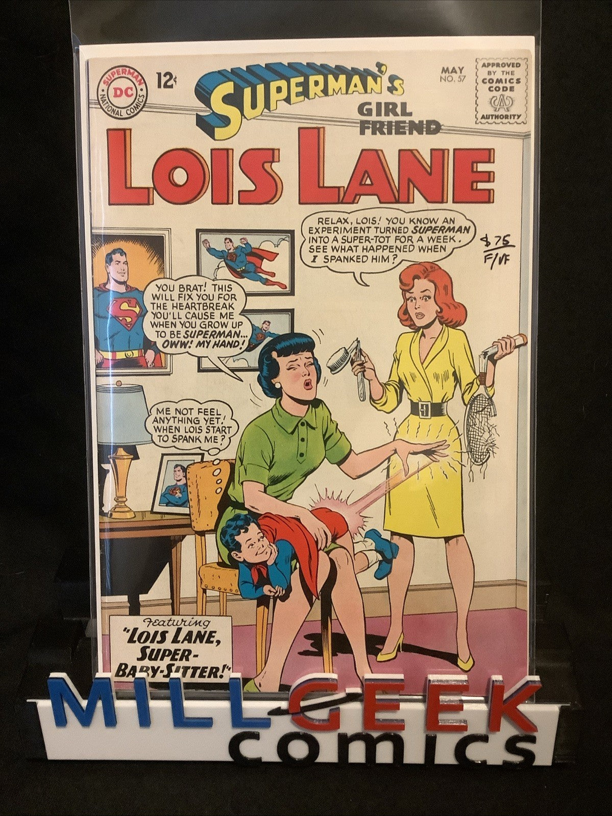 Superman's Girl Friend, Lois Lane #57 (DC Comics) F/VF (7.0) Super-Baby-Sitter