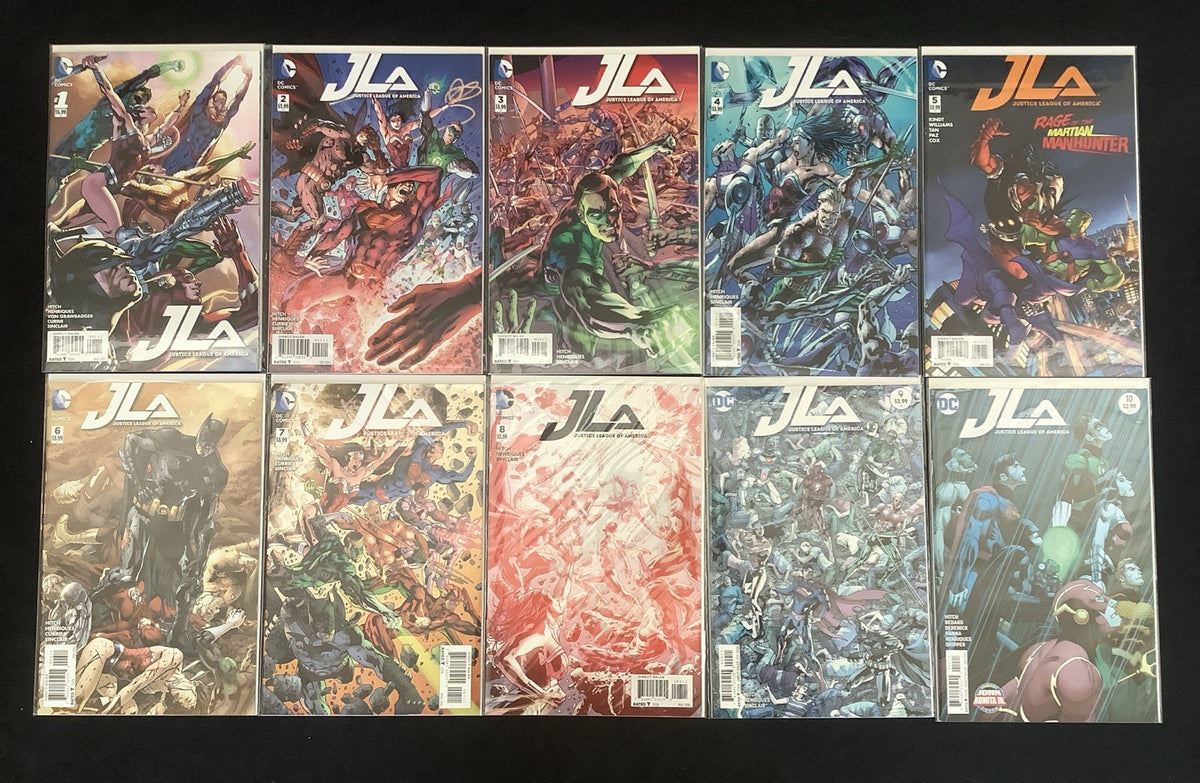 Justice League of America #1-10 Complete Comic Set, DC Comics, Bryan Hitch