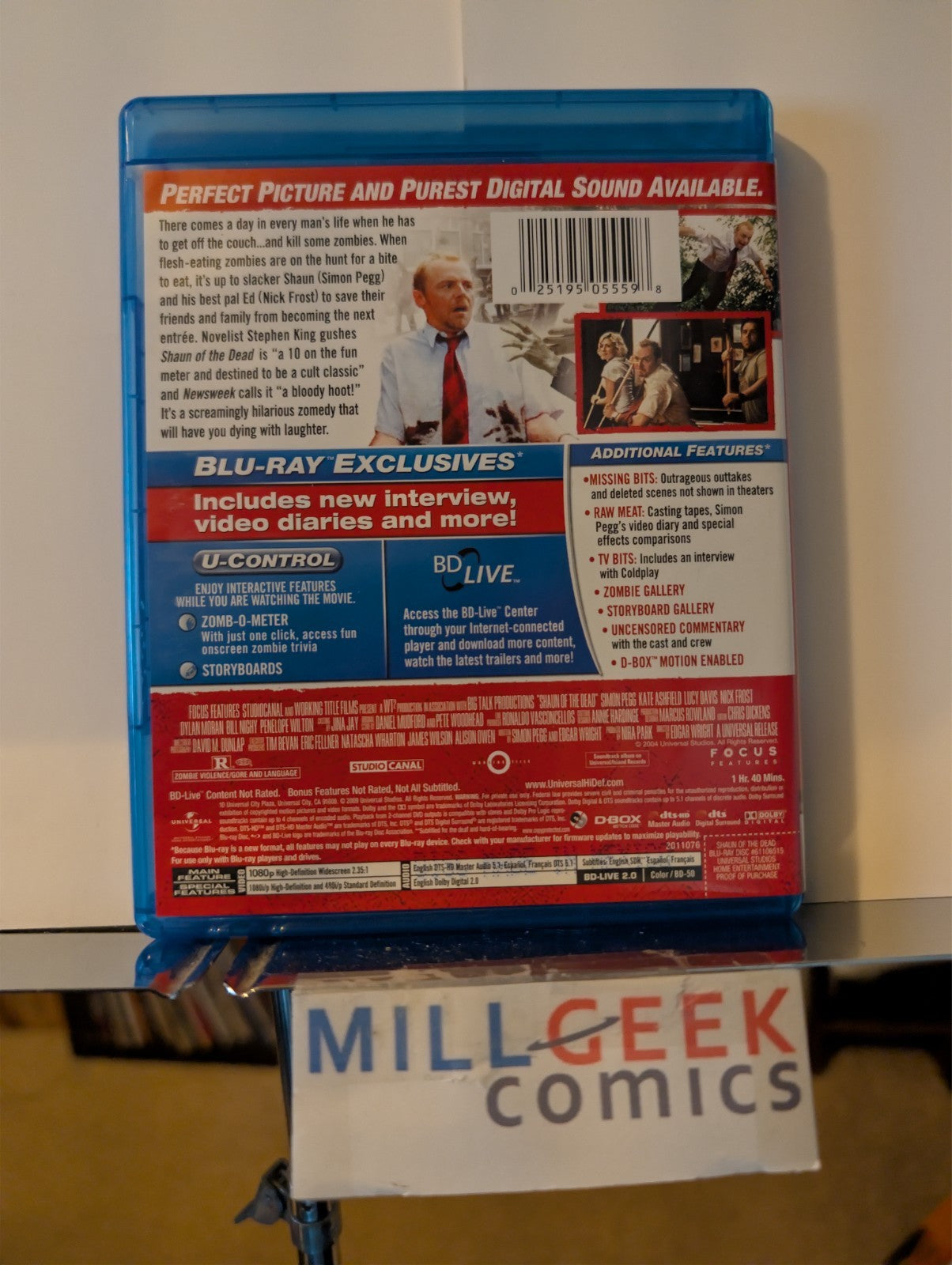 Total Recall / V For Vendetta / Shaun of the Dead, 3 Movie Set (Blu-ray) -JD