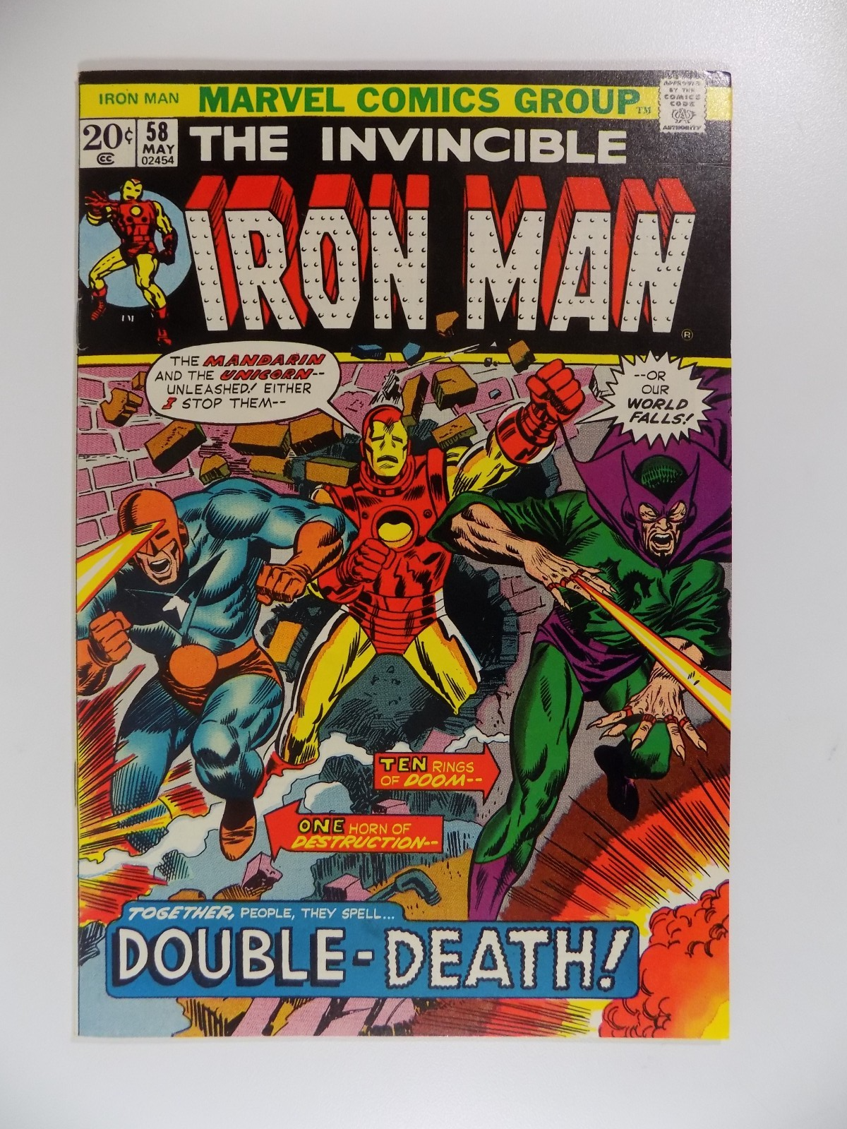 Iron Man #58 Marvel Comic May 1973 Very Fine+