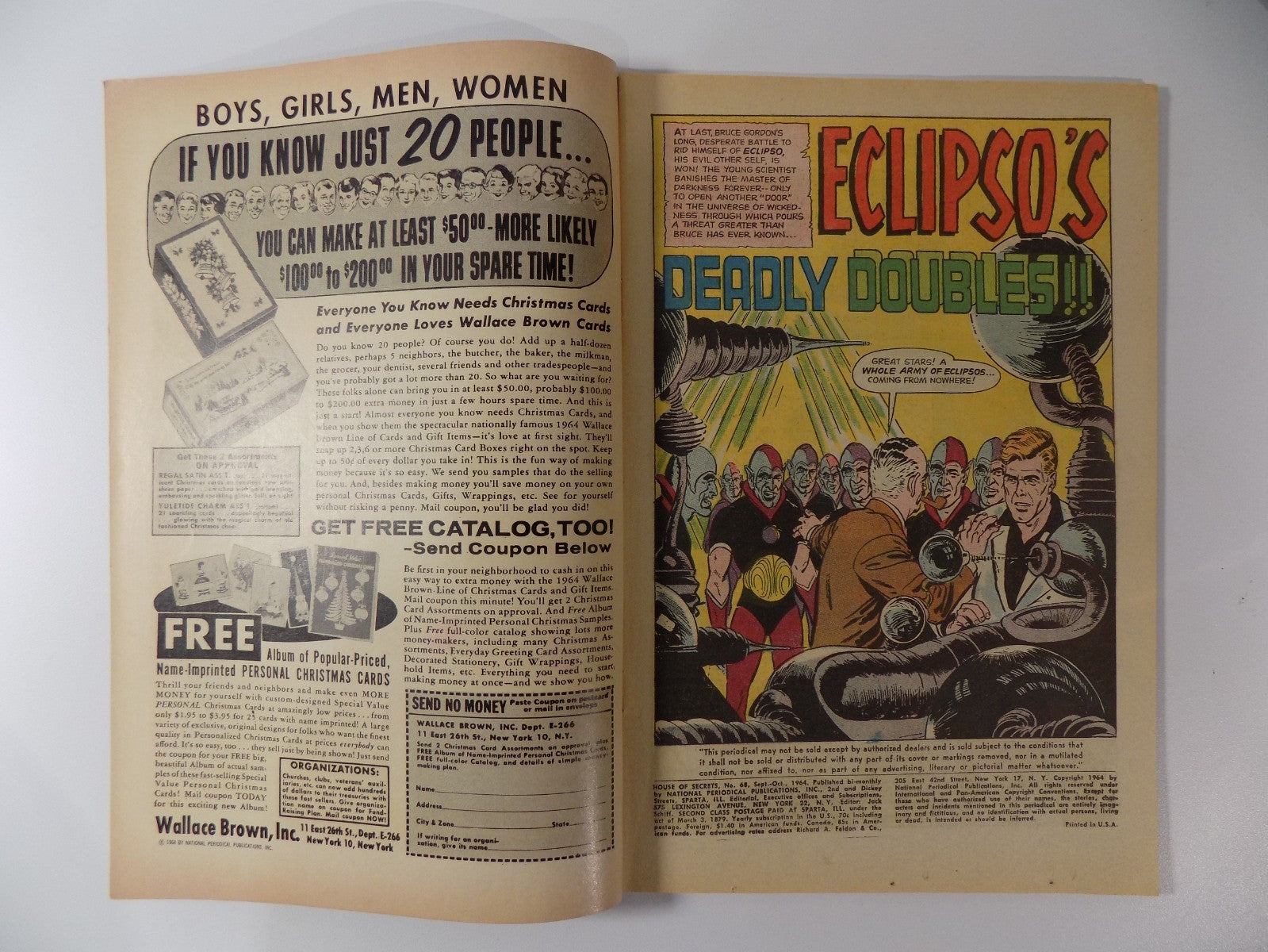 House of Secrets #68 DC Comic October 1964 Fine