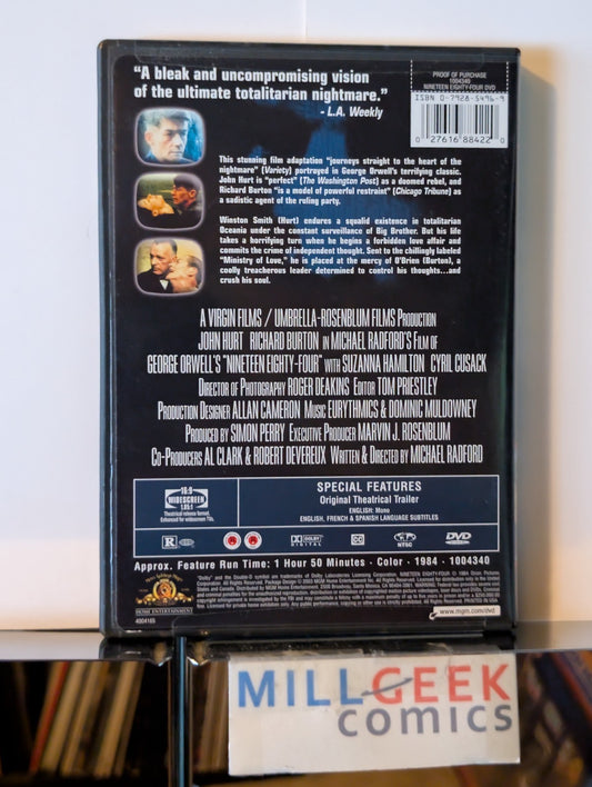 1984 - John Hurt & Richard Burton, Widescreen (DVD 1984) -JD