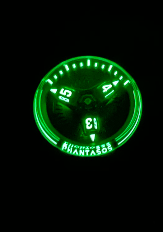 Phantasos Triclops 42mm Wandering Hour Automatic Watch - Nightwalker Black+Xtras