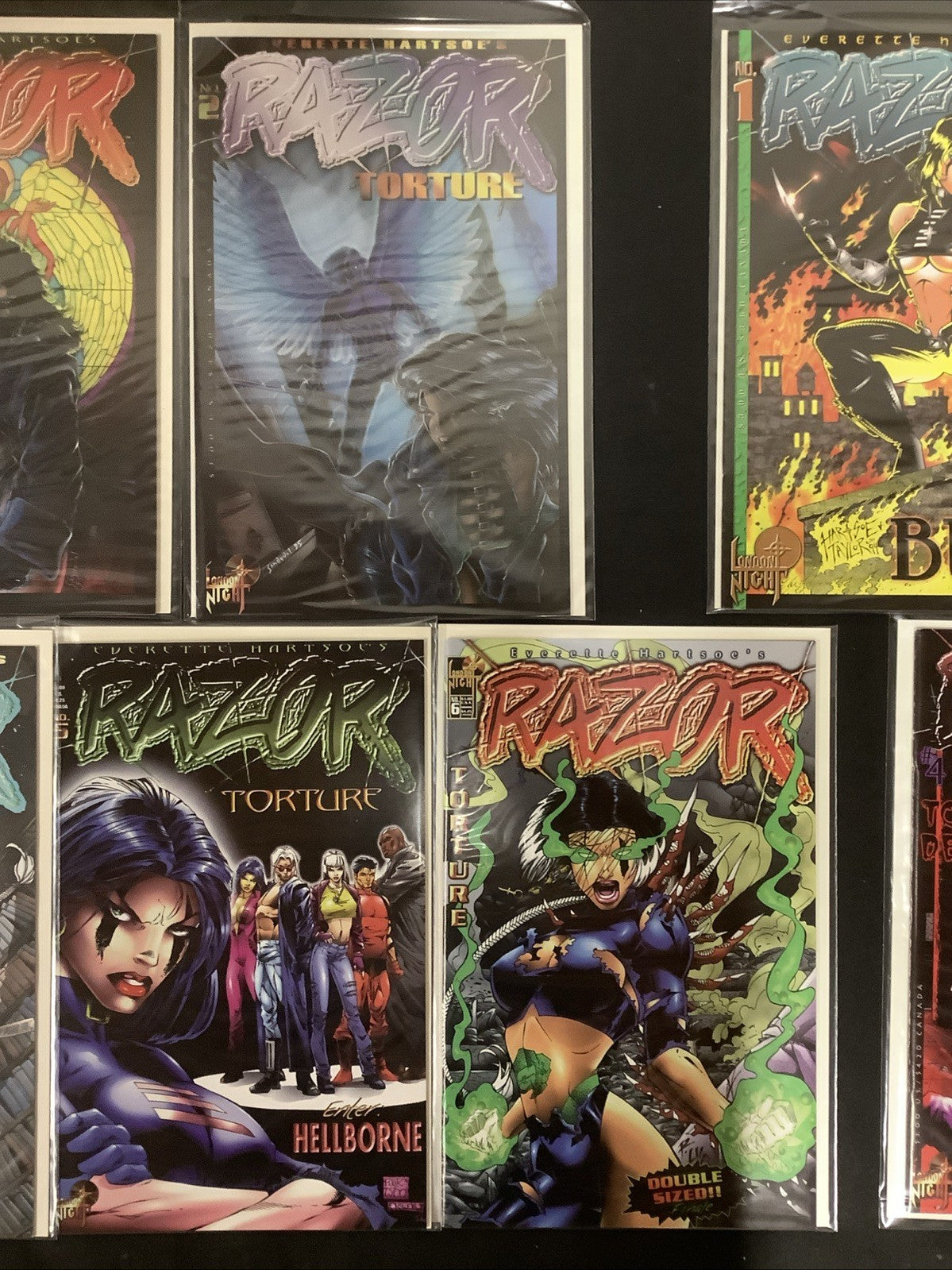 Razor Comic Bundle: Torture #0-6, Burn #1-5 (Both Complete) 11 Comics Total