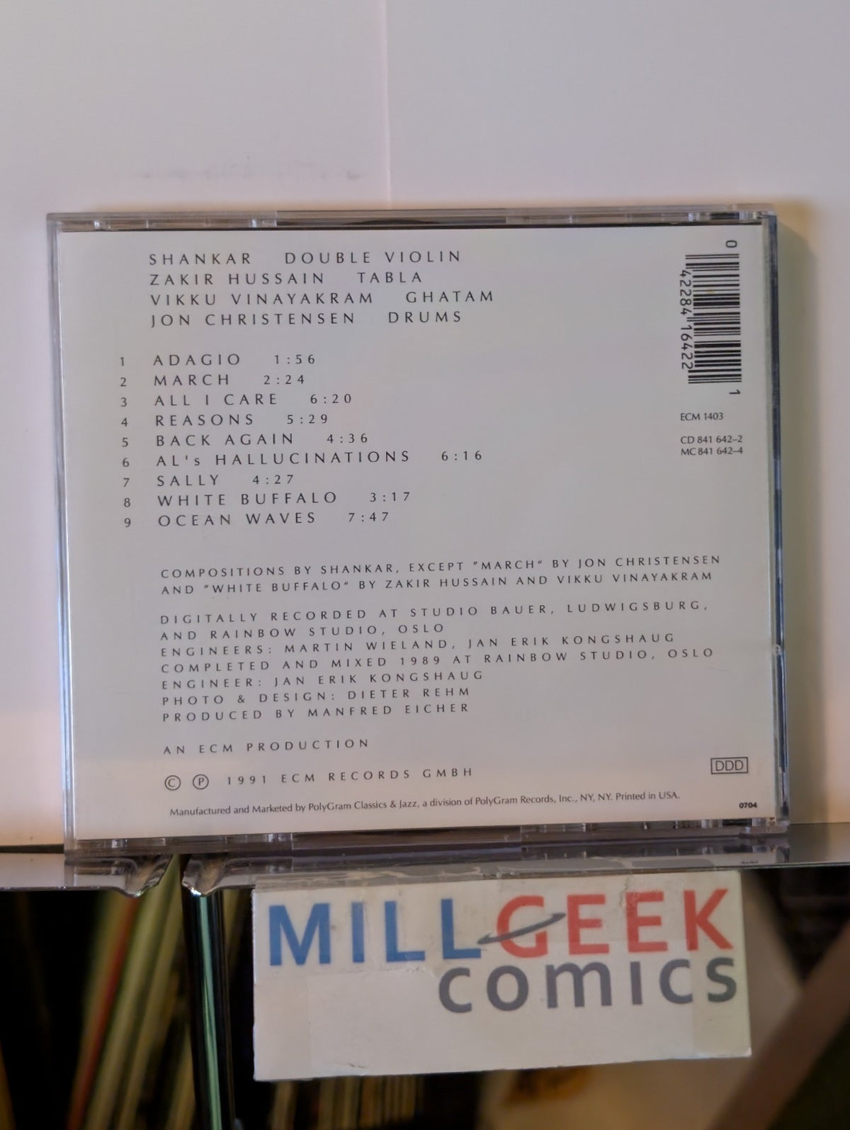 Shankar - M.R.C.S. (CD 1991) Like New -JD