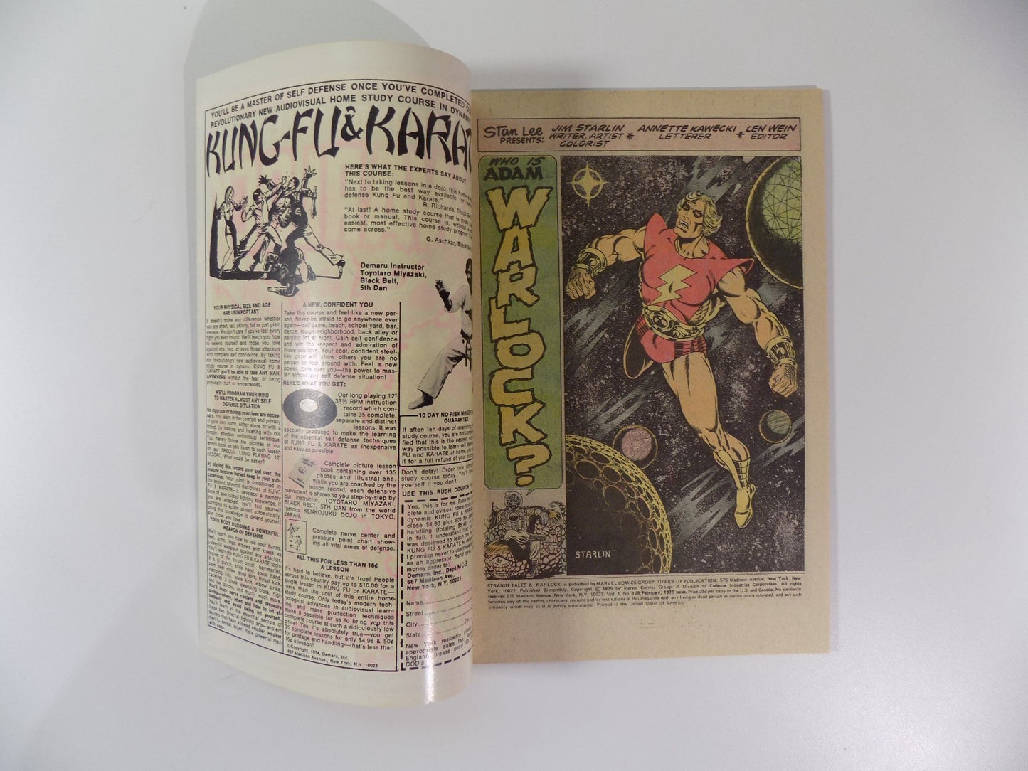 Stranger Tales #178 Marvel Comic February 1975 Very Fine+