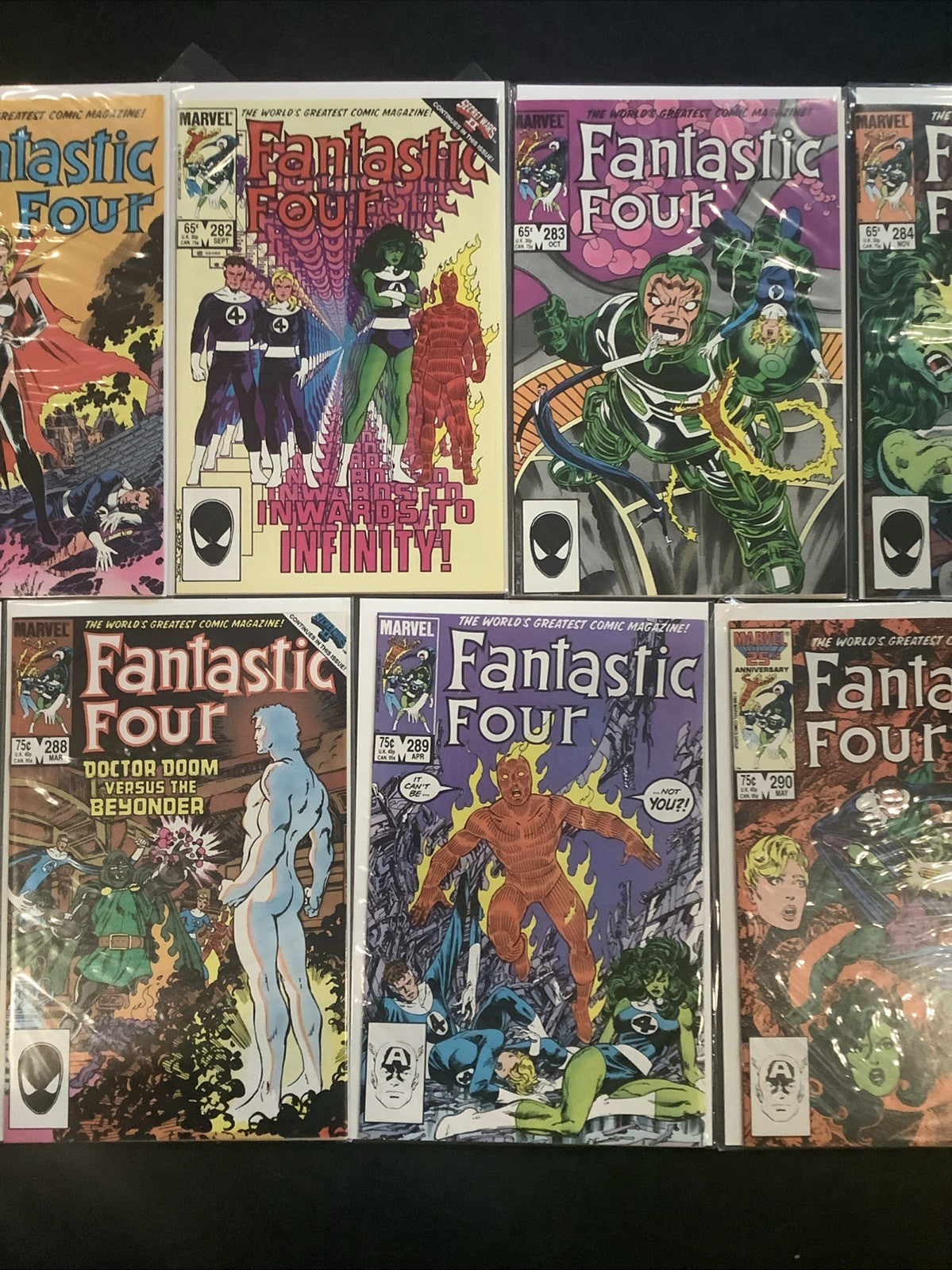 Fantastic Four #278-290 Comic Lot, Marvel, 1st Malice (Sue Storm) Origin Dr Doom