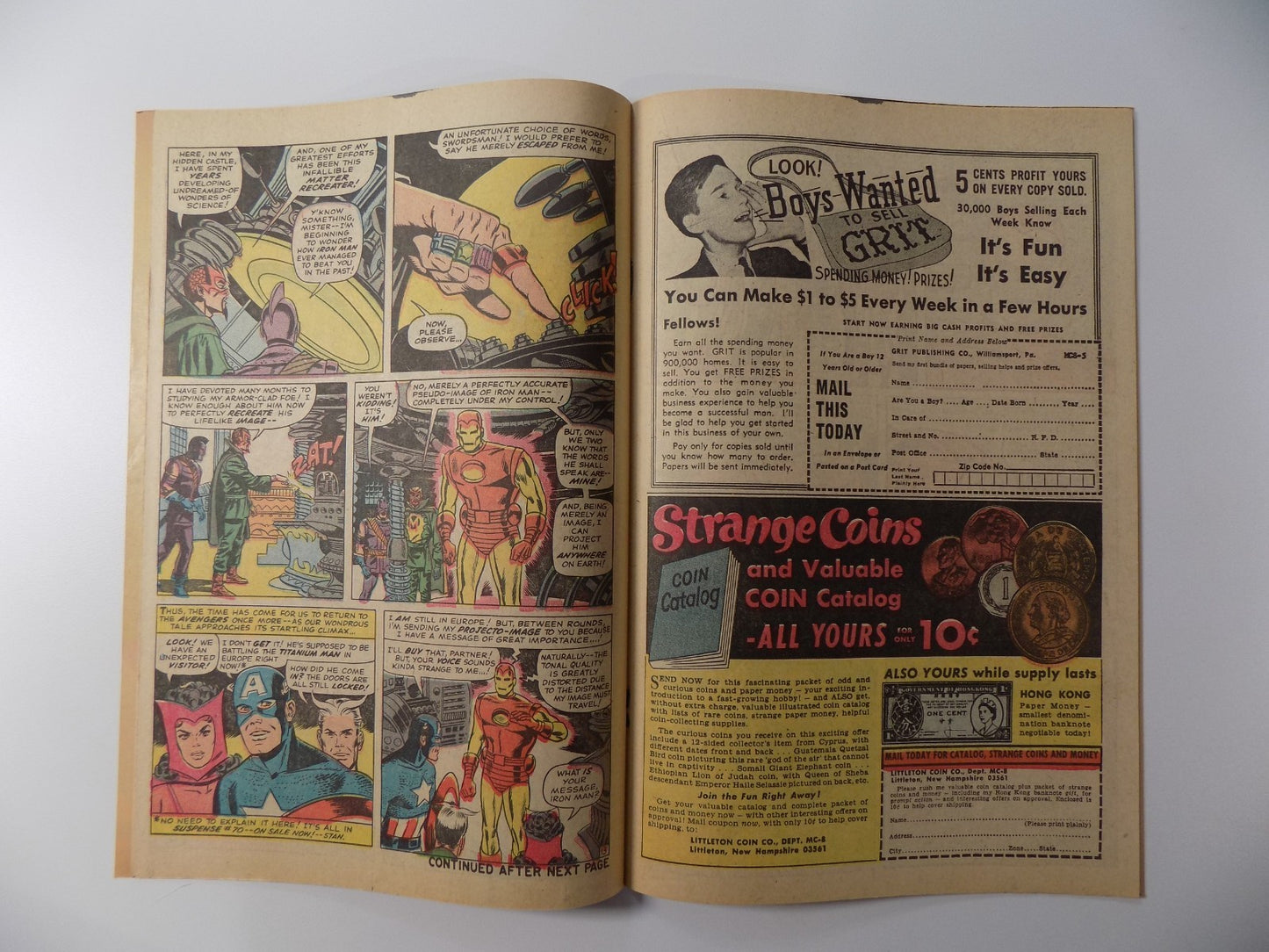 Avengers #20 Marvel Comic September 1965 Very Fine-