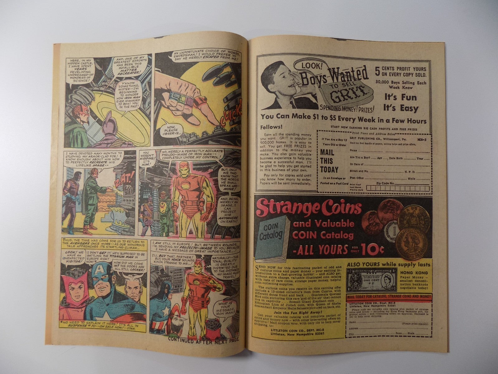 Avengers #20 Marvel Comic September 1965 Very Fine-