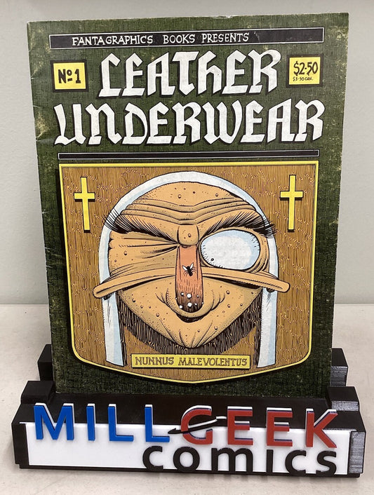 Vintage LEATHER UNDERWEAR fantagraphics books #1 nunnus malevolentus 1990