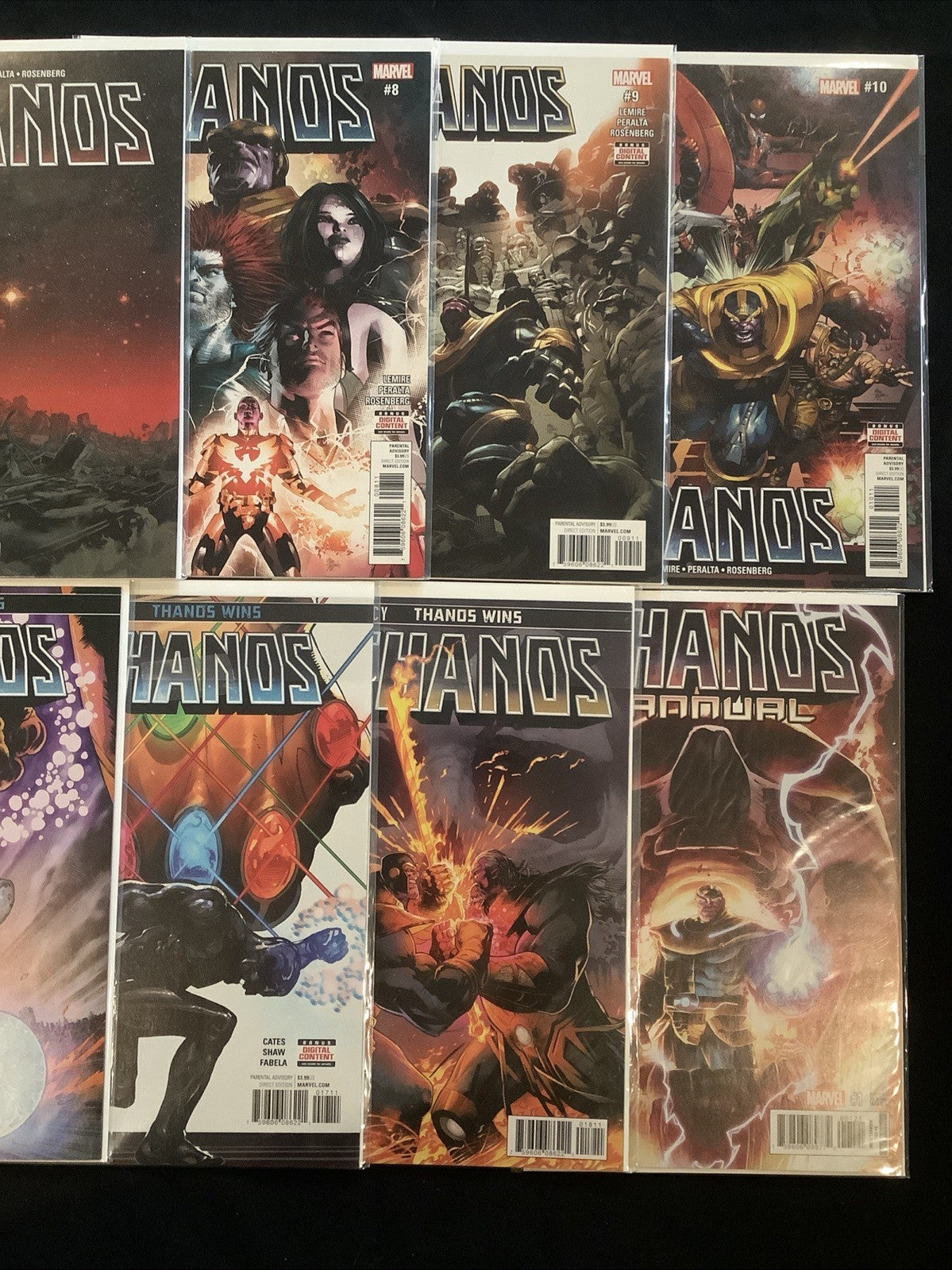 Thanos #1-18 + Annual #1 Complete Comic Set, Marvel, 1st App Cosmic Ghost Rider