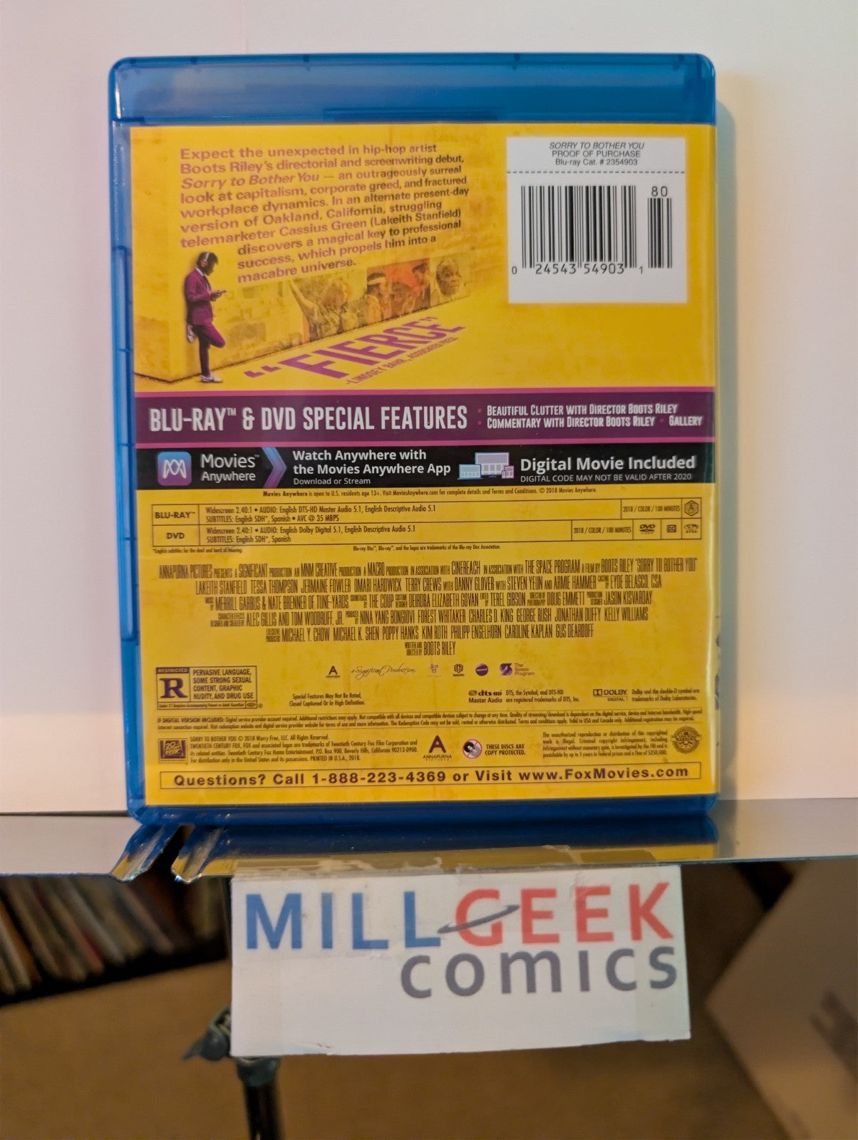 Sorry to Bother You, Boots Riley, RARE OOP (Blu-ray) -JD