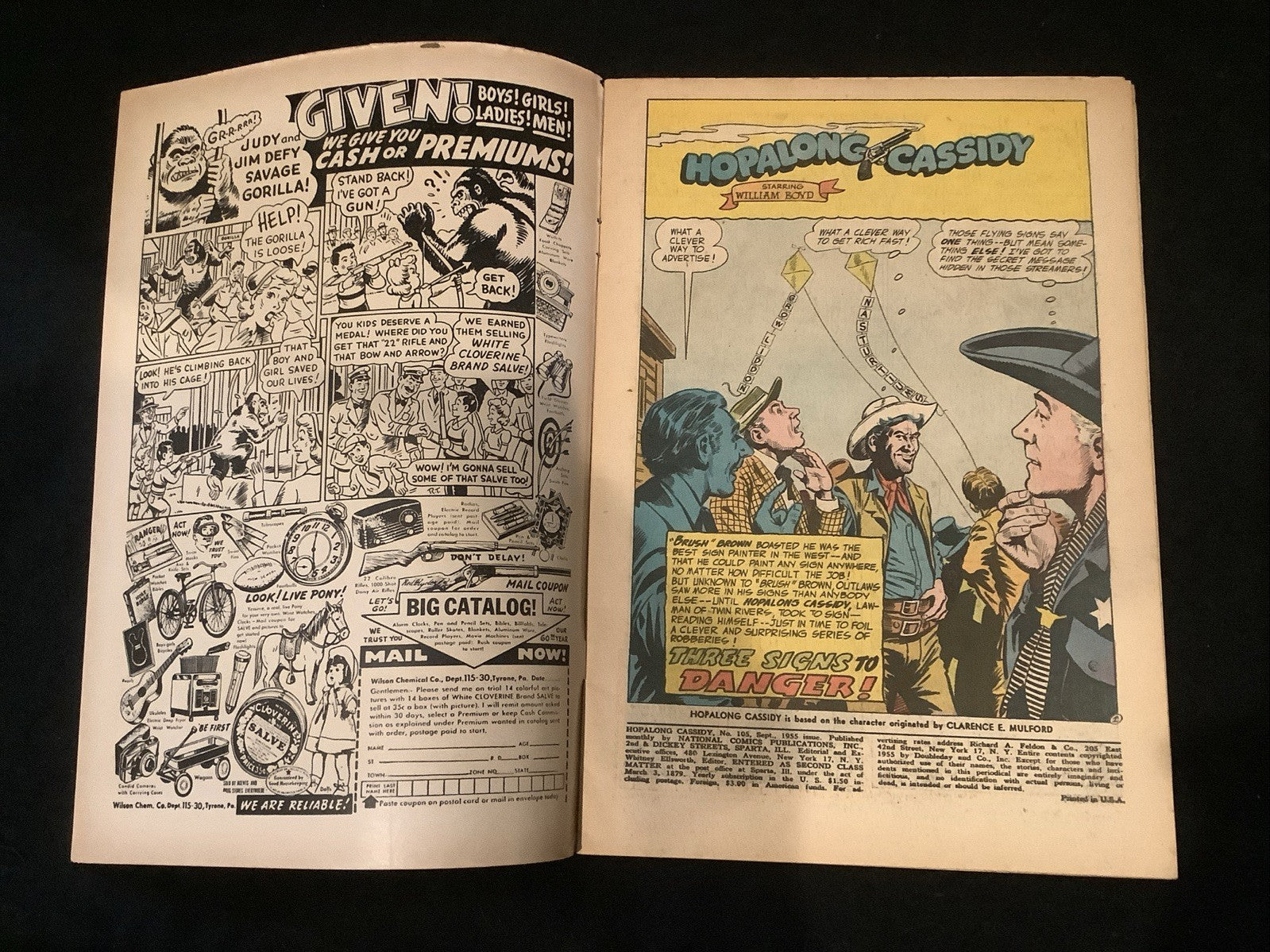 Hopalong Cassidy #105 (DC Comics September 1955) VF- (7.5) William Boyd