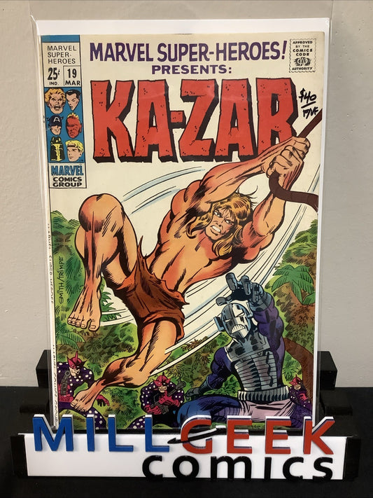 Marvel Super-Heroes #19 (Marvel March 1969) F/VF (7.0) Ka-Zar, Human Torch