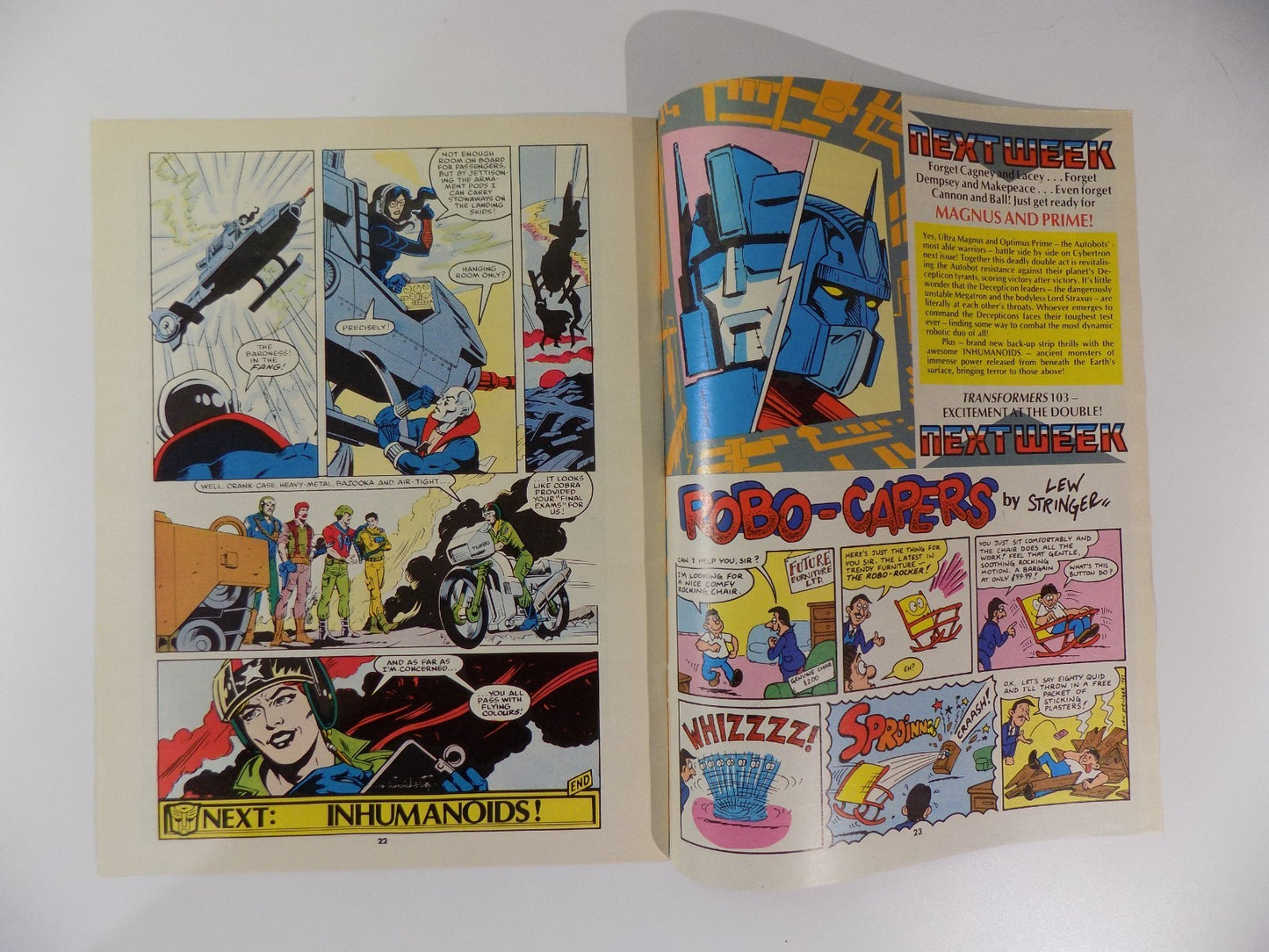 Transformers #102 Marvel UK Magazine Weekly Comic Feb. 28th 1987 VF+ Very Fine+