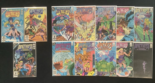 Amethyst Comic Bundle: Vol 1 #1-3 & Vol 2 #1-10, (13 Comic Lot), DC Comics