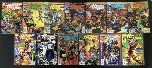Heroes for Hire #1-13 Comic Lot, Marvel, John Ostrander, Deadpool Team-up