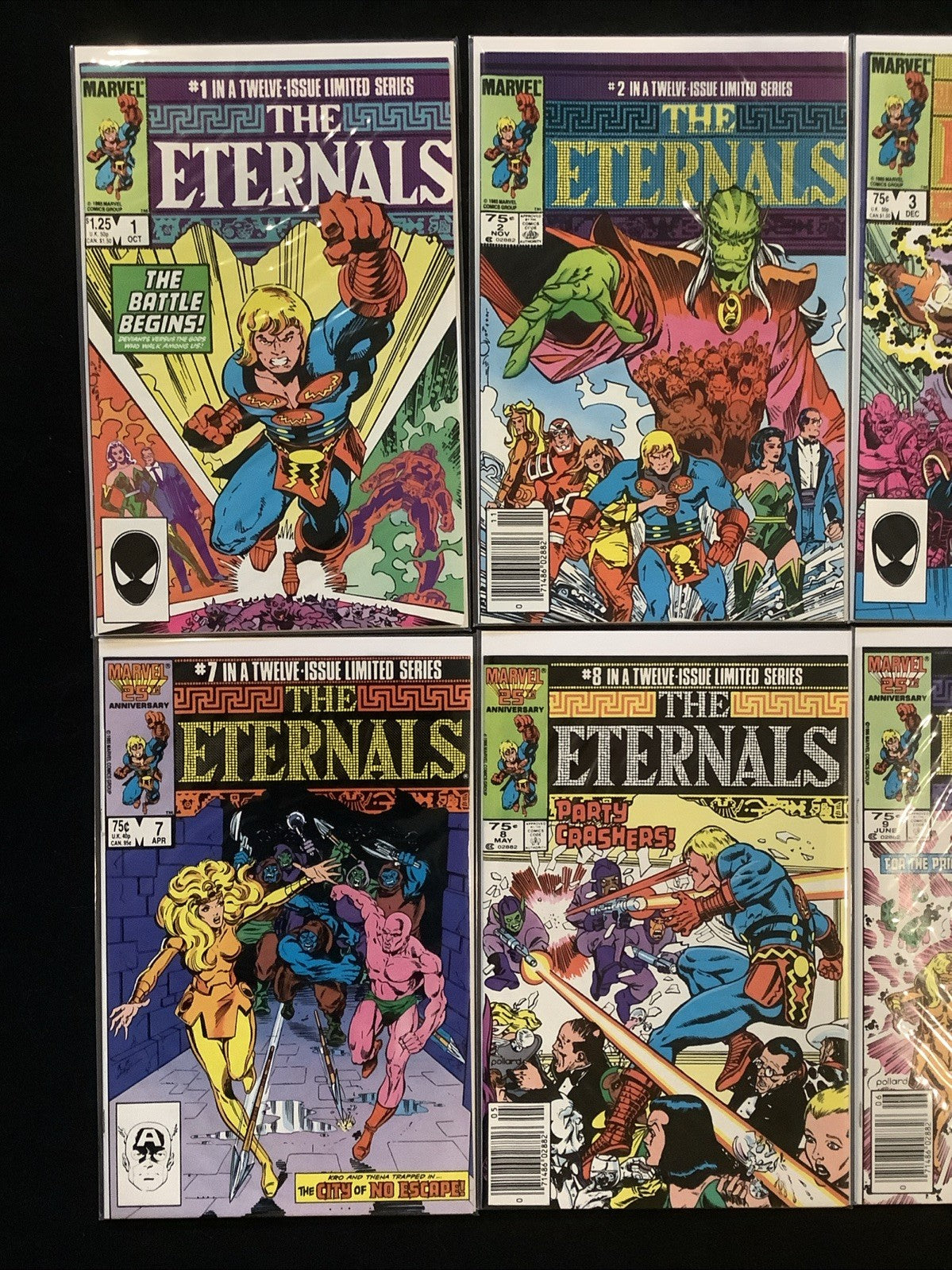 Eternals #1-12 Complete Comic Set, Marvel, Gillis/Buscema/Simonson, 1985