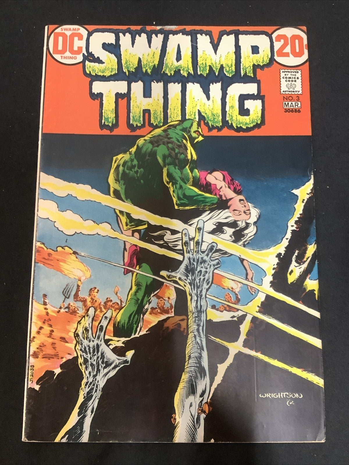 Swamp Thing #3 (1973) F+ (6.5) Len Wein/Bernie Wrightson, “The Patchwork Man”