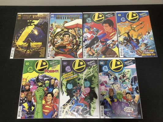 Legion Of Superheroes Comic Bundle, Millennium #1-2, Legion Of Superheroes #1-5