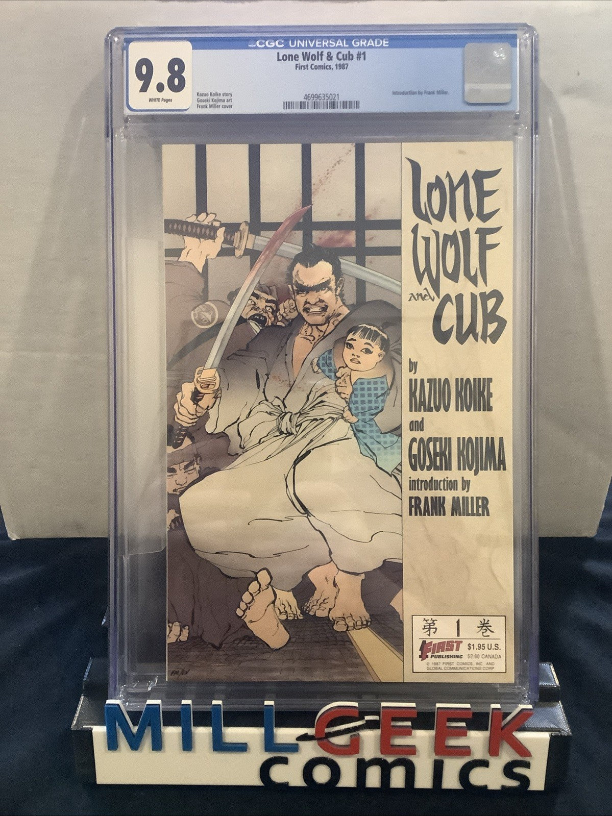 Lone Wolf and Cub #1, CGC Graded 9.8 (NM/M) FIRST May, Frank Miller Intro, 1987