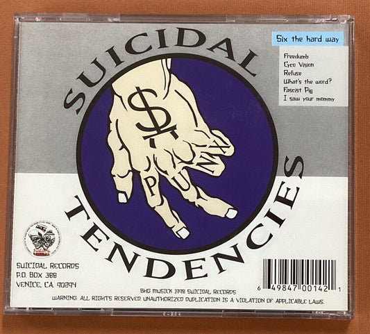 Suicidal Tendencies, Six The Hard Way (CD, 1998, Like New) -JD