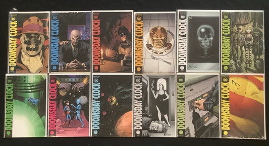 Doomsday Clock #1-12 Complete Comic Set, DC, Geoff Johns, Lenticular Variant
